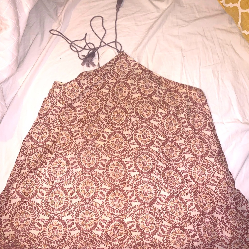 Free people halter mini dress